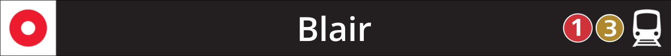 Blair's Station door sign