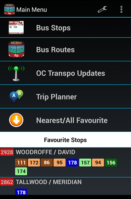 BusBuddy Ottawa - Screenshot 1