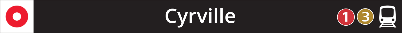 Cyrville's Station door sign