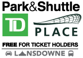 Park and Shuttle TD Place Logo
