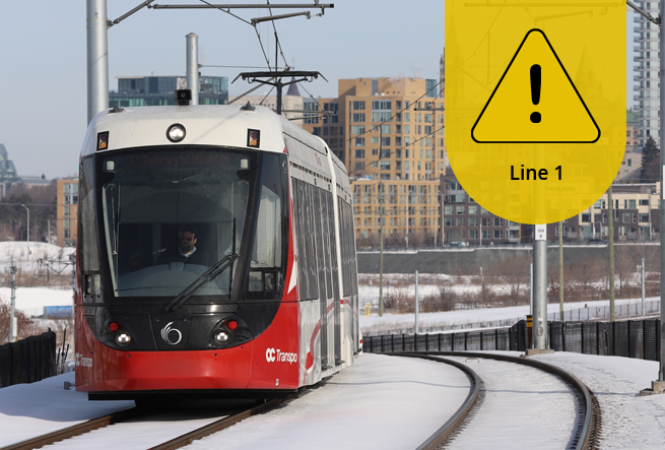 Image - February 9: O-Train Line 1 delayed service start