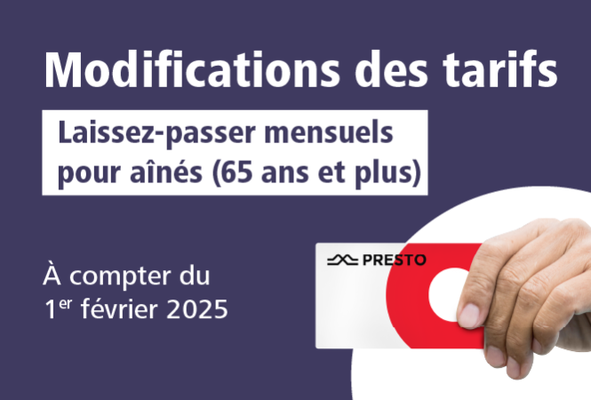 Image - Changement du prix du laissez-passer mensuel pour les personnes âgées le 1er février