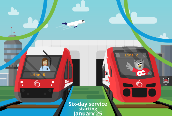 Image - Six-day service on Lines 2 & 4 starts January 25