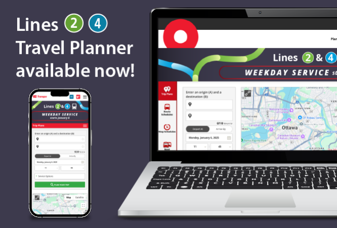 Image -  Plan ahead: O-Train Lines 2 & 4 weekday schedules now available!