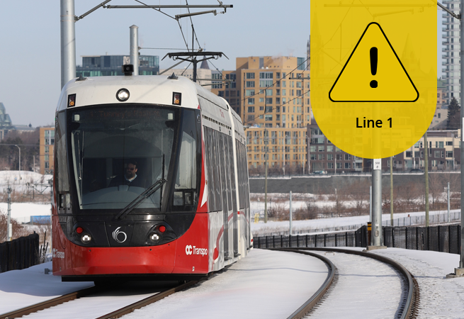 Image - February 9: O-Train Line 1 delayed service start