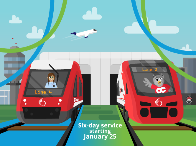 Image - Six-day service on Lines 2 & 4 starts January 25